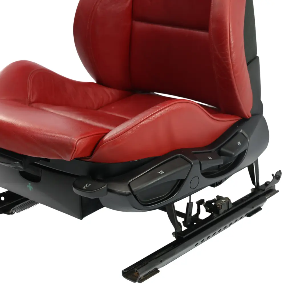 BMW Z4 E85 E86 M Sport Sedile Anteriore Sinistro Interno Riscaldato Pelle Rosso - SKU 7909245-2 - Numero di parte 7909245
