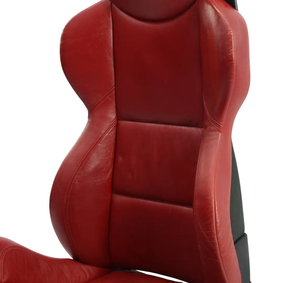 Asiento Delantero Izquierdo Interior Calentado Cuero Rojo para BMW Z4 E85 E86 M Sport con número de pieza 7909245 BMW Z4 E85 E86 M Sport Asiento Delantero Izquierdo Interior Calentado Cuero Rojo - SKU 7909245-2 - Número de pieza 7909245