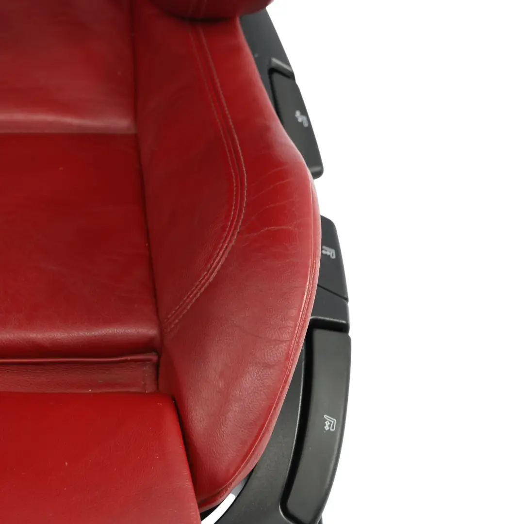 BMW Z4 E85 E86 M Sport Fotel Przedni Lewy Przód Grzany Skóra Czerwony - SKU 7909245-2 - Numer Części 7909245