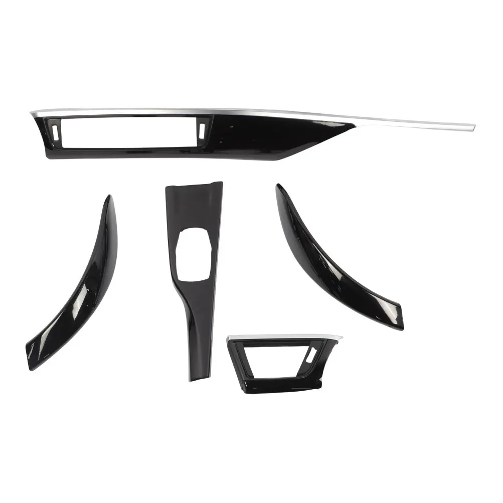 Dashboard Trim Strip Console Cover Panel Piano Black Set to BMW F30 F31 F36 with Part number 7985016 BMW F30 F31 F36 Dashboard Trim Strip Console Cover Panel Piano Black Set - SKU RHD-7985016 - Part number 7985016