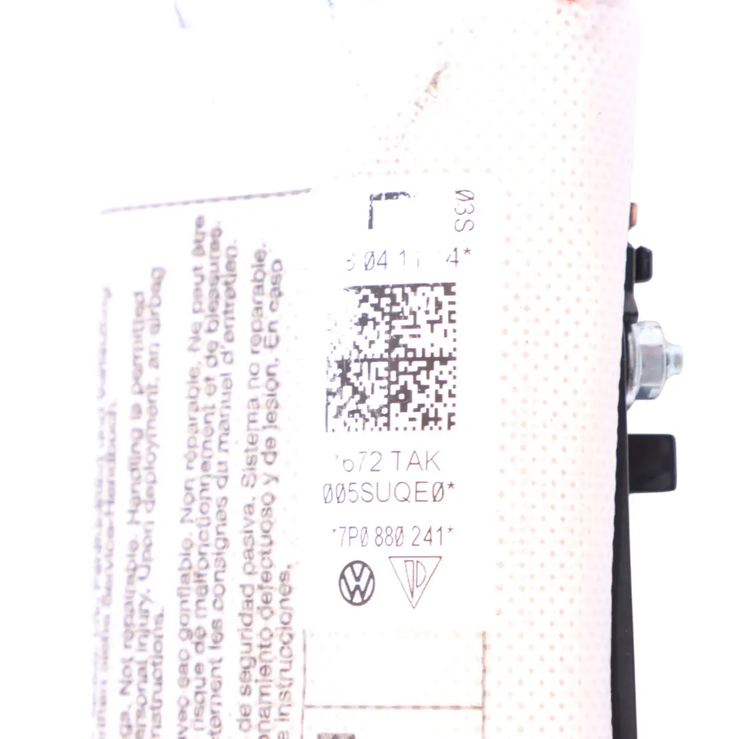 Volkswagen Touareg 7P Poduszka Powietrzna Fotela Lewa Lewy Przód - SKU 7P0880241 - Numer Części 7P0880241