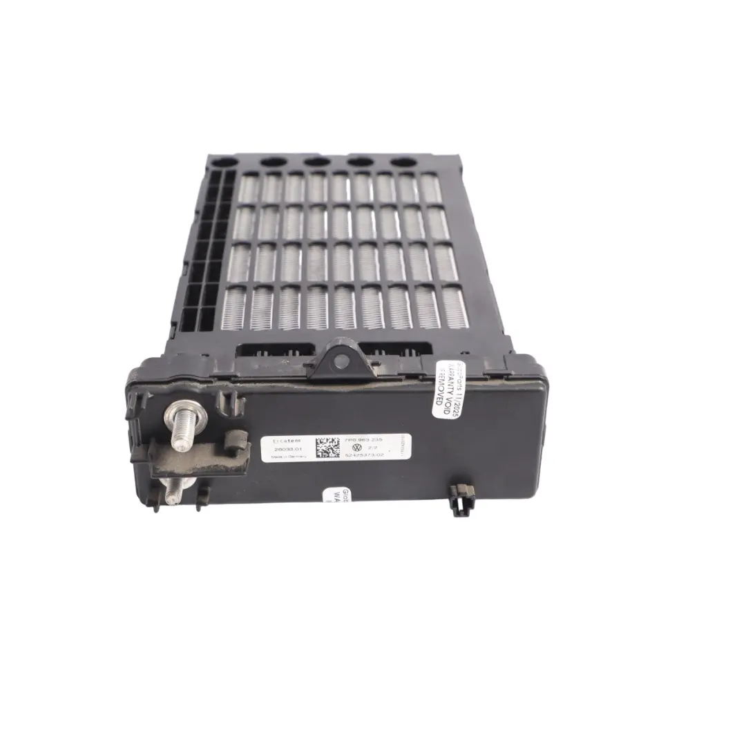7P Riscaldatore Elettrico Radiatore Matrix Ausiliario per VW Touareg con numero di parte 7P0963235 VW Touareg 7P Riscaldatore Elettrico Radiatore Matrix Ausiliario - SKU 7P0963235 - Numero di parte 7P0963235