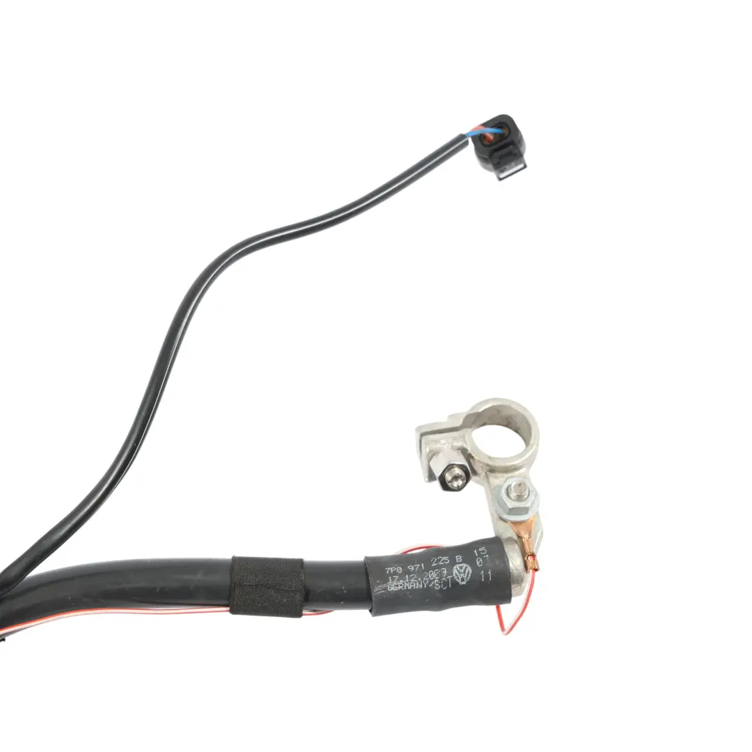Volkswagen Touareg 7P Negatywna Minusowa Klema Kabel Akumulatora - SKU 7P0971225B - Numer Części 7P0971225B