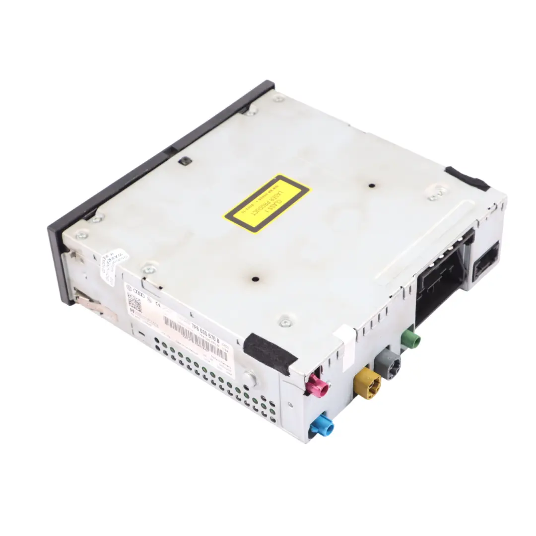 7P CD Radio Stereo Head Unit Panel to VW Volkswagen Touareg with Part number 7P6035670B VW Volkswagen Touareg 7P CD Radio Stereo Head Unit Panel - SKU 7P6035670B - Part number 7P6035670B