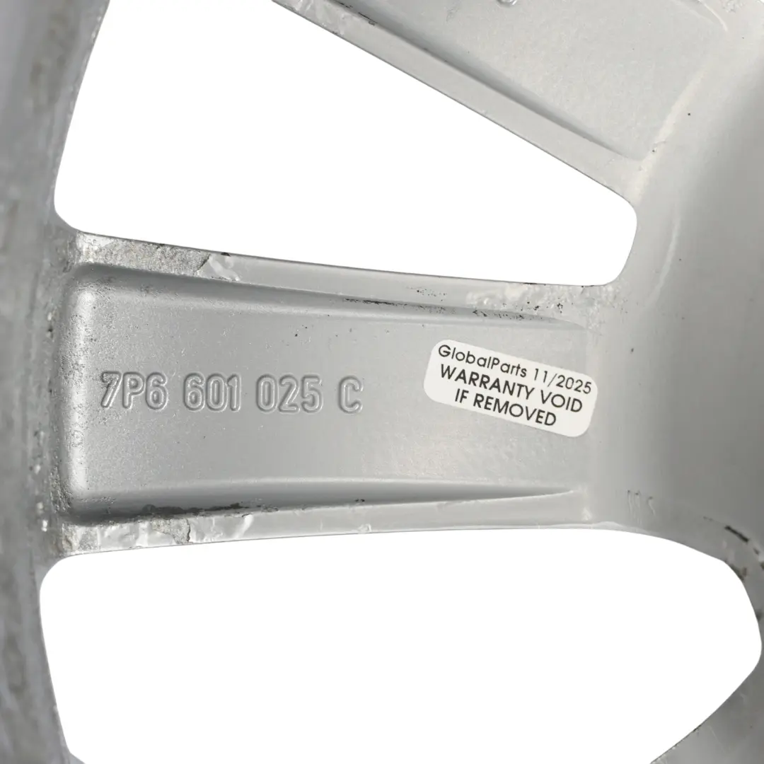 Volkswagen Touareg 7P Jante Alliage Argentée 18" 8J ET:53 - SKU 7P6601025C-1 - Numéro de pièce 7P6601025C