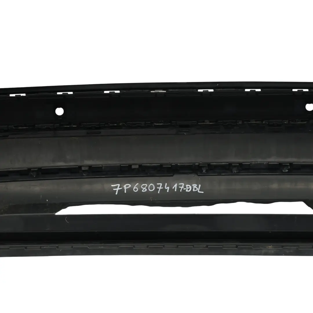 Volkswagen VW Touareg 7P Rear Bumper Trim Cover Panel Deep Black - C9X - SKU 7P6807417-DBL - Part number 7P6807417