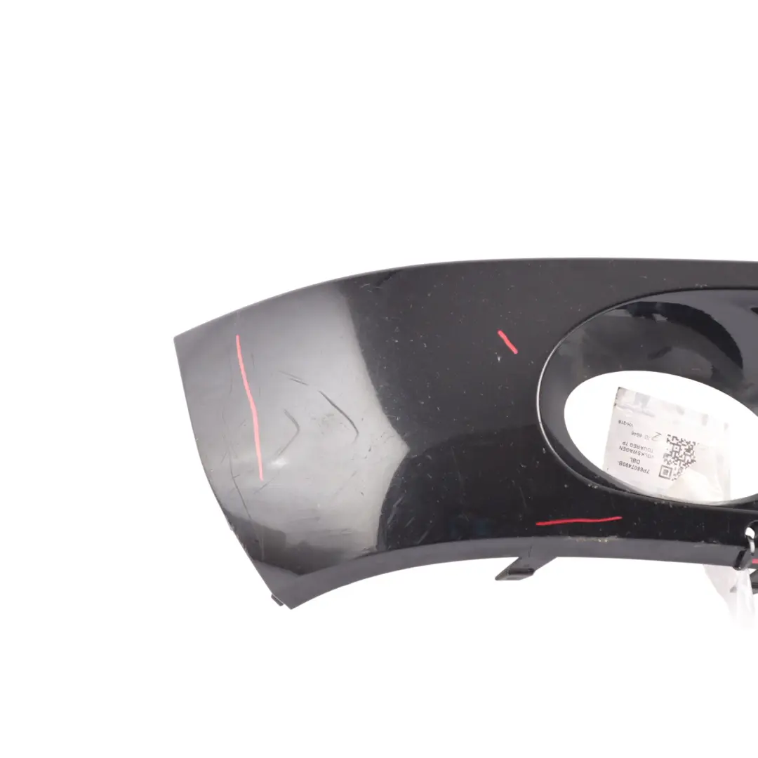 7P Front Bumper Fog Light Cover Trim Right O/S Deep Black C9X to Volkswagen Touareg with Part number 7P6807490B Volkswagen Touareg 7P Front Bumper Fog Light Cover Trim Right O/S Deep Black C9X - SKU 7P6807490B-DBL - Part number 7P6807490B