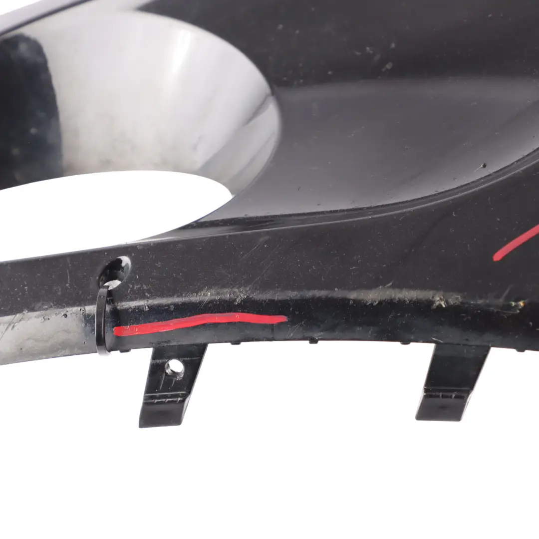 Volkswagen Touareg 7P Front Bumper Fog Light Cover Trim Right O/S Deep Black C9X - SKU 7P6807490B-DBL - Part number 7P6807490B