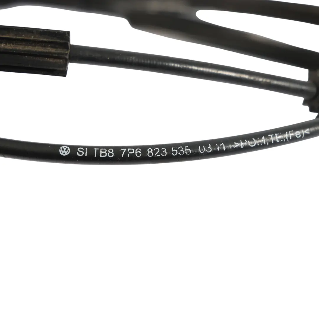 VW Volkswagen Touareg 7P Front Hatch Catch Hood Release Cable Linkage - SKU 7P6823535 - Part number 7P6823535