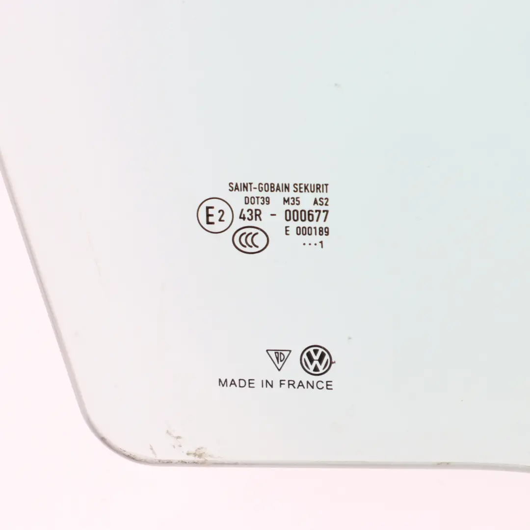 7P Front Side Window Glass Green Right O/S AS2 to VW Volkswagen Touareg with Part number 7P6845022 VW Volkswagen Touareg 7P Front Side Window Glass Green Right O/S AS2 - SKU 7P6845022 - Part number 7P6845022