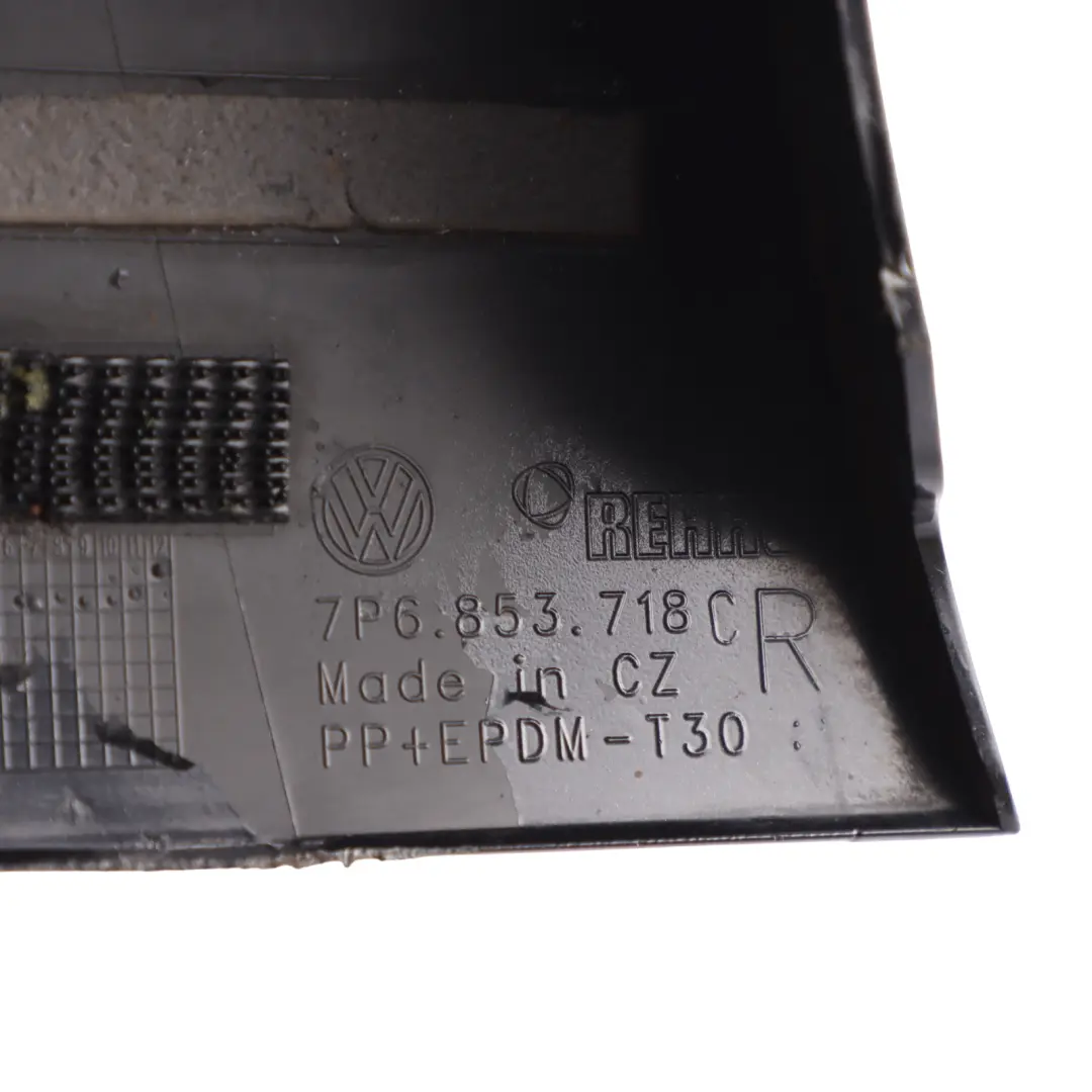 7P Wheel Arch Part Front Right O/S Splash Guard Trim Deep Black - C9X to VW Touareg with Part number 7P6853718C VW Touareg 7P Wheel Arch Part Front Right O/S Splash Guard Trim Deep Black - C9X - SKU 7P6853718C-DBL - Part number 7P6853718C