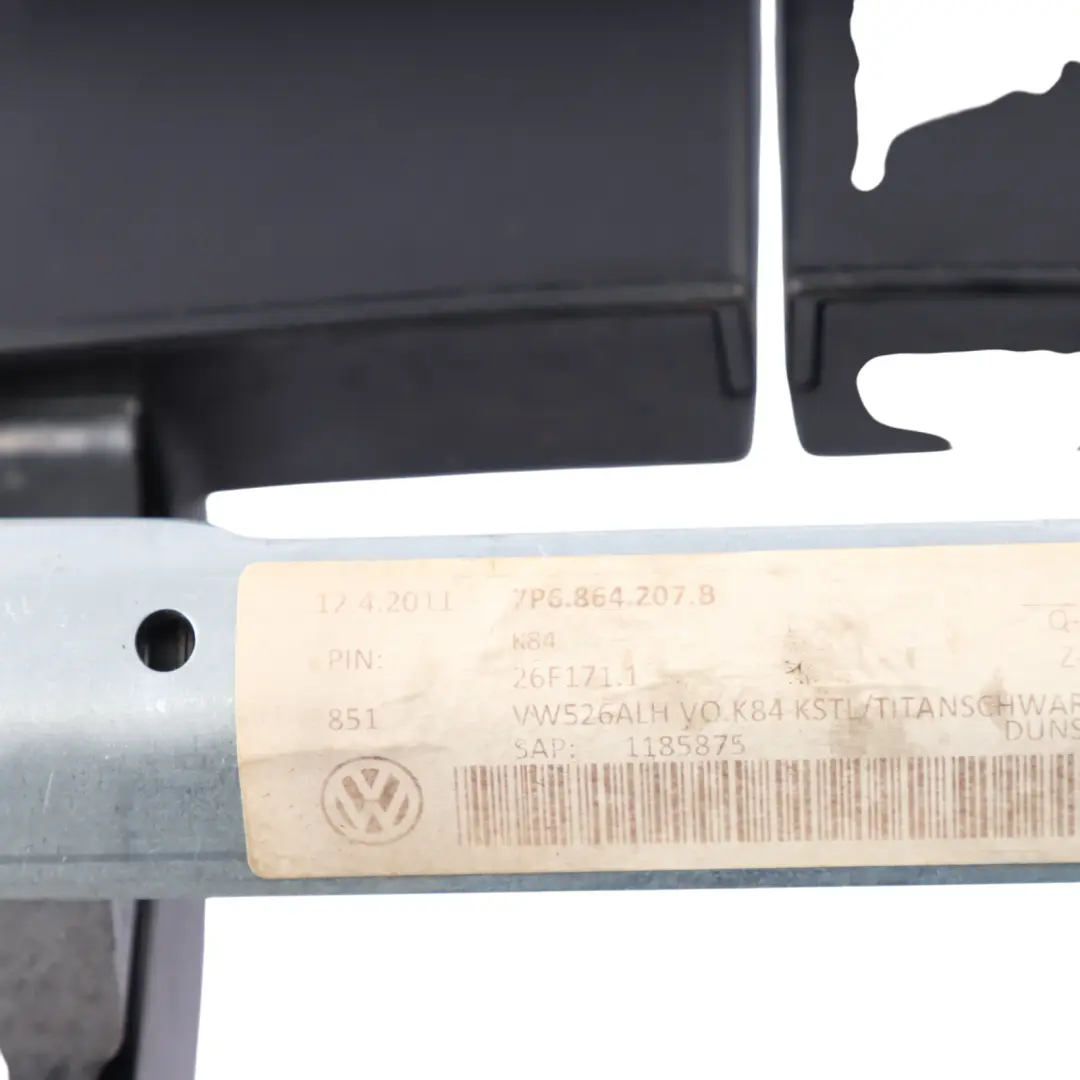 7P Front Double Armrest Centre Console Cover Leather Black to VW Touareg with Part number 7P6864207B VW Touareg 7P Front Double Armrest Centre Console Cover Leather Black - SKU 7P6864207B - Part number 7P6864207B