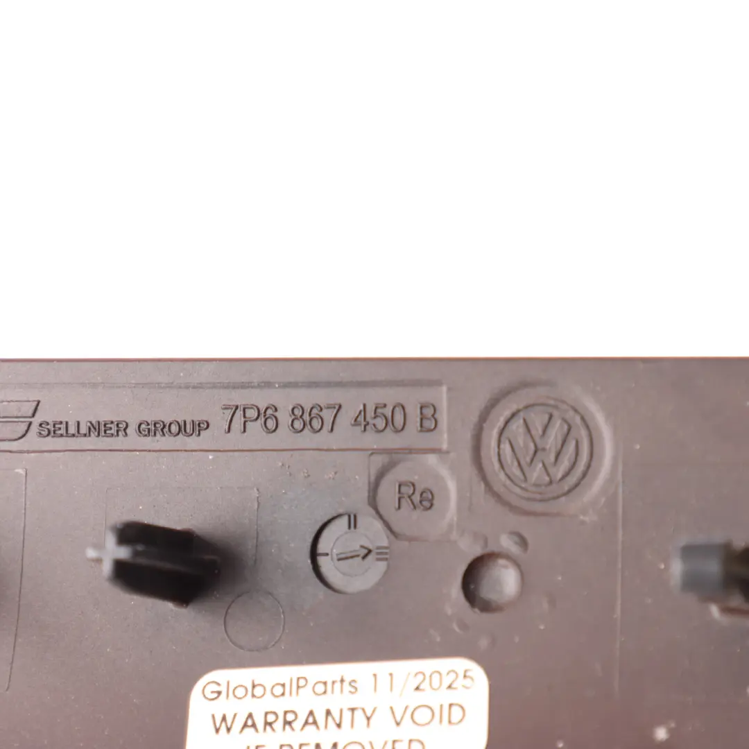 VW Touareg 7P Doorcard Insert Trim Rear Right O/S Nut Tree Brown - SKU 7P6867450B - Part number 7P6867450B