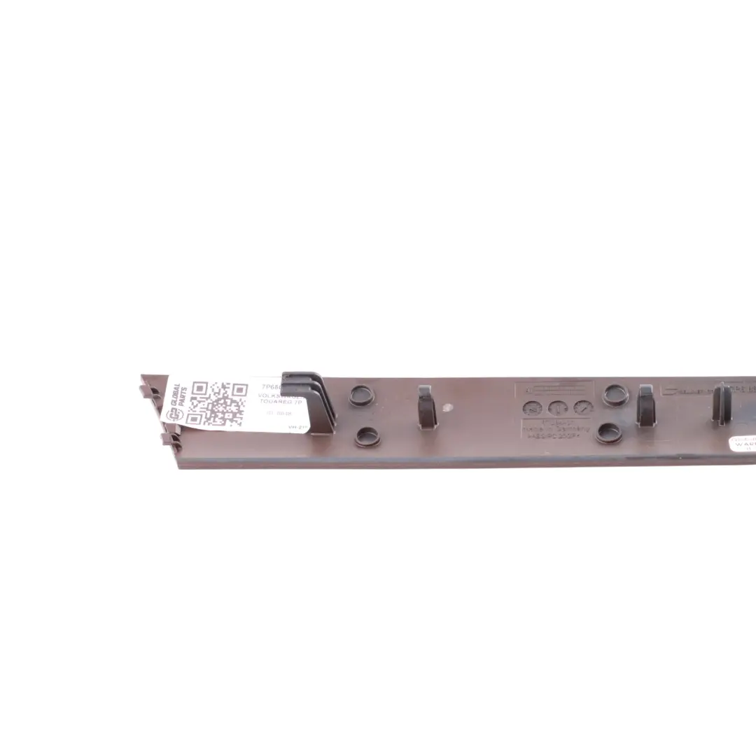 VW Touareg 7P Doorcard Insert Trim Rear Right O/S Nut Tree Brown - SKU 7P6867450B - Part number 7P6867450B