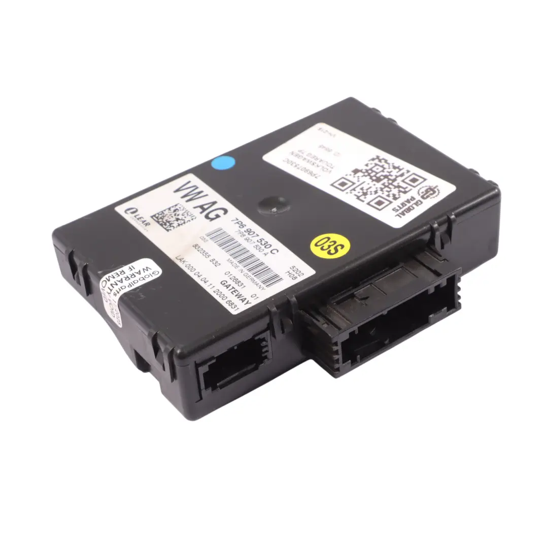 VW Volkswagen Touareg 7P MK2 Moduł Sterownik Gateway ECU - SKU 7P6907530C - Numer Części 7P6907530C