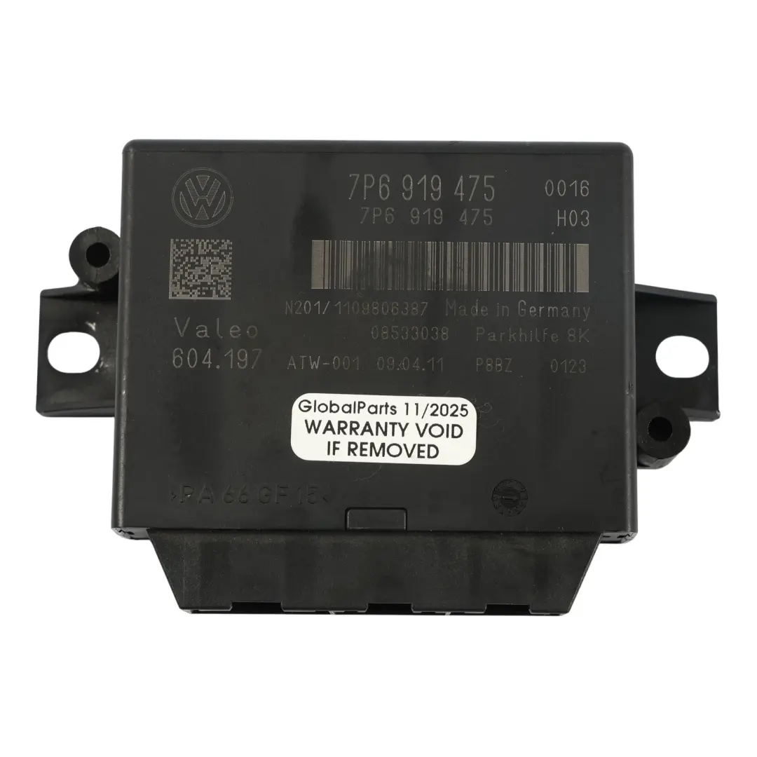 7P PDC Módulo De Control Distancia Aparcamiento para Volkswagen Touareg con número de pieza 7P6919475 Volkswagen Touareg 7P PDC Módulo De Control Distancia Aparcamiento - SKU 7P6919475 - Número de pieza 7P6919475