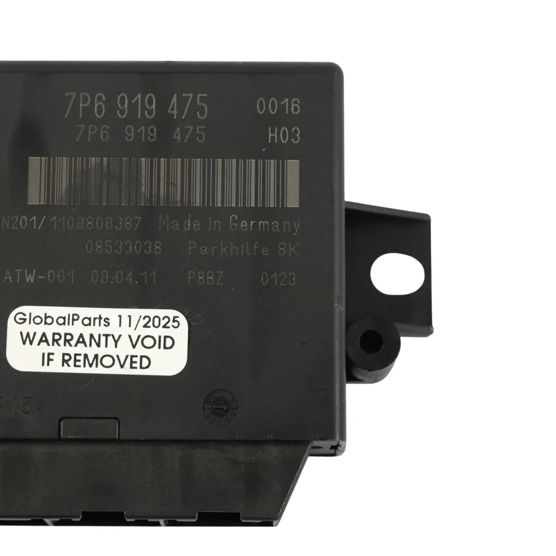 7P PDC Parking Distance Control Module to Volkswagen Touareg with Part number 7P6919475 Volkswagen Touareg 7P PDC Parking Distance Control Module - SKU 7P6919475 - Part number 7P6919475