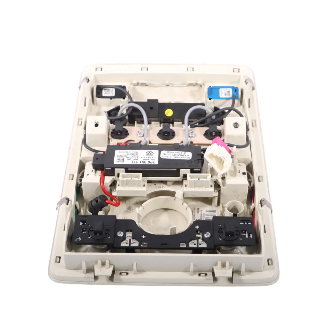 VW Touareg 7P Luz Techo Luz Lectura Delantera Interruptor Interior - SKU 7P6947134A - Número de pieza 7P6947134A