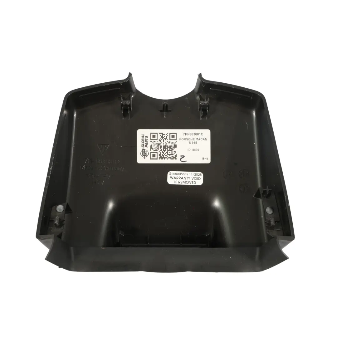 Osłona Obudowa Lusterka Wewnętrznego do Porsche Macan S 95B o numerze 7PP863081C Porsche Macan S 95B Osłona Obudowa Lusterka Wewnętrznego - SKU 7PP863081C - Numer Części 7PP863081C