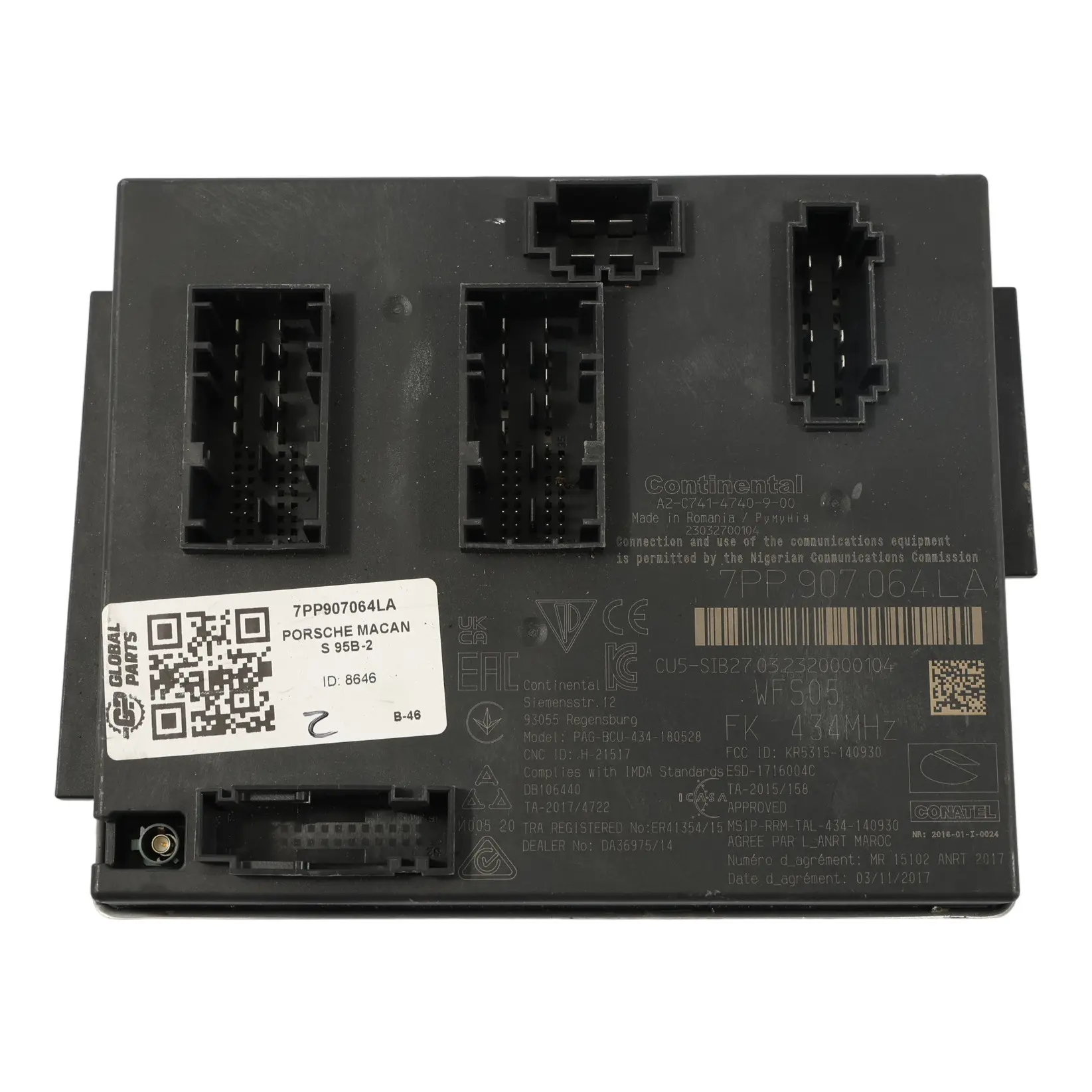 Porsche Macan 95B Body Comfort Module Control Unit 7PP907064LA