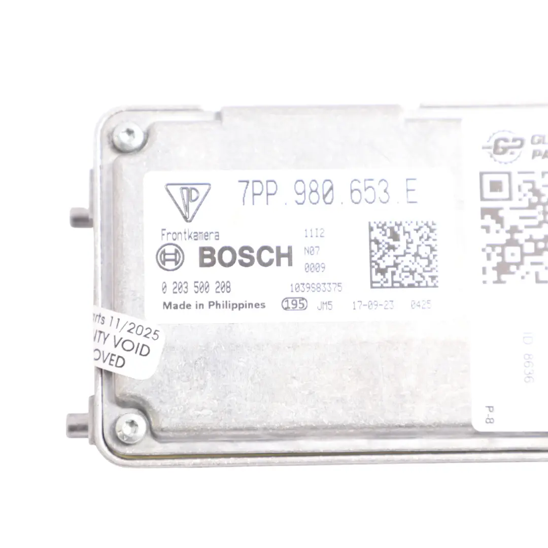 Porsche Macan 95B Front Windshield Camera Unit Module - SKU 7PP980653D - Part number 7PP980653D