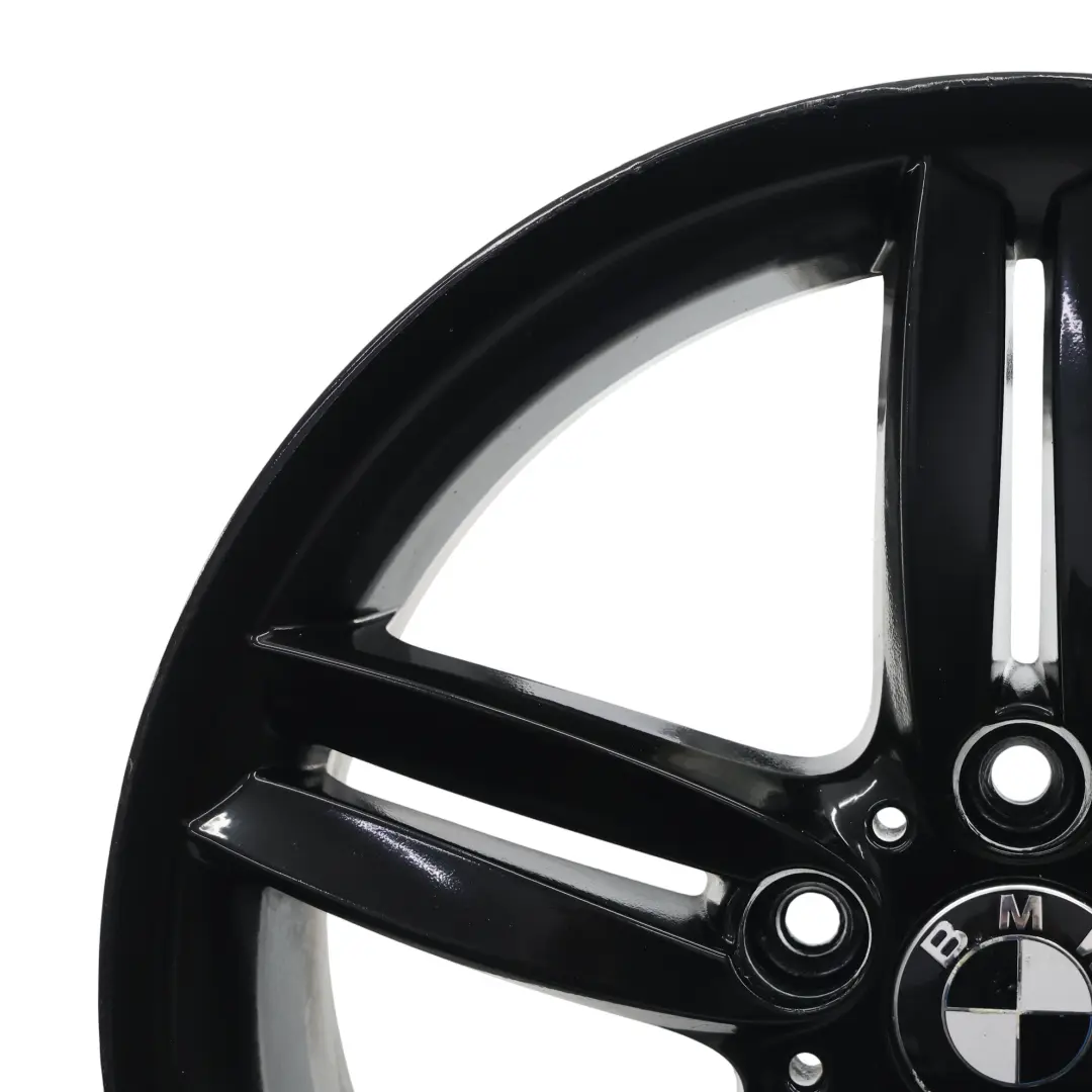 BMW E81 E87 Jante alliage avant noire 18" 7,5J M Double Spoke 208 - SKU 8036939-4 - Numéro de pièce 8036939
