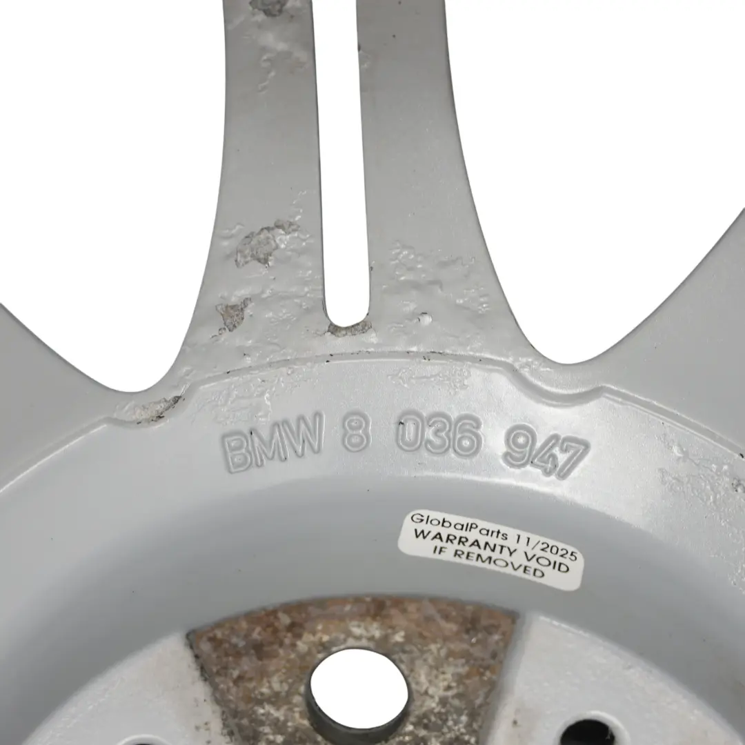 Felge Alu Silber 18" ET:20 8J M Doppel Speiche 135 für BMW E60 E61 mit Teilenummer 8036947 BMW E60 E61 Felge Alu Silber 18" ET:20 8J M Doppel Speiche 135 - SKU 8036947-6 - Teilenummer 8036947