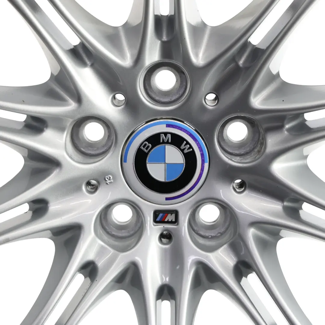 BMW E60 E61 Wheel Rim Alloy Silver 18" ET:20 8J M Double Spoke 135 - SKU 8036947-6 - Part number 8036947