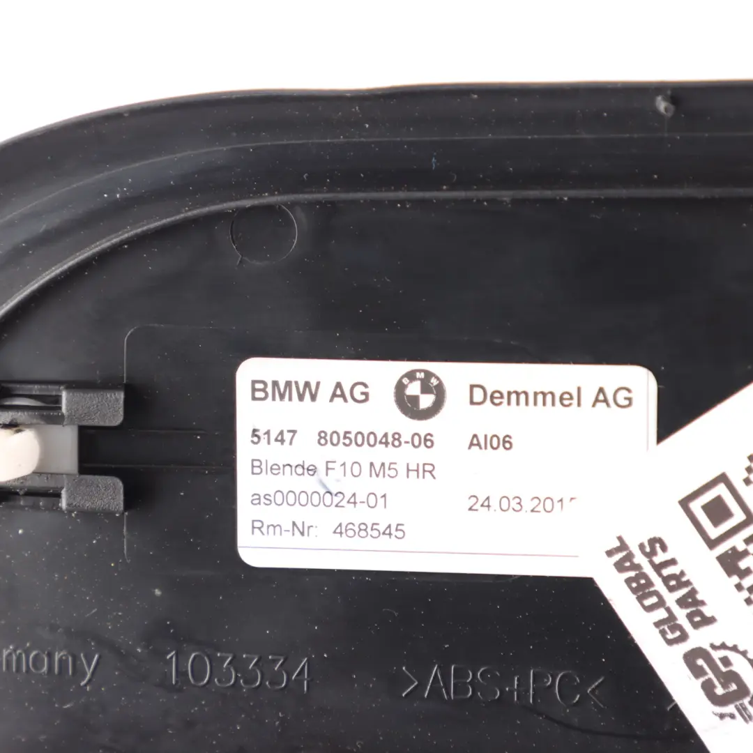 Listwa Osłona Progowa Drzwi Tylna Tył Prawa do BMW F10 M5 M Sport o numerze 8050048 BMW F10 M5 M Sport Listwa Osłona Progowa Drzwi Tylna Tył Prawa - SKU 8050048 - Numer Części 8050048