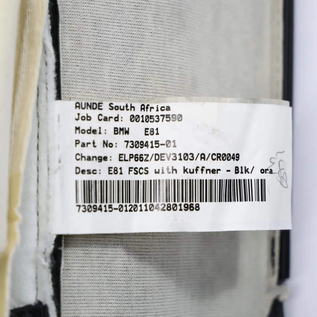 Housse Base Siège Avant Chauffante BMW E82 M Coupé Côté Gauche Droit pour à propos du numéro de pièce 8052238 Housse Base Siège Avant Chauffante BMW E82 M Coupé Côté Gauche Droit - SKU 8052238 - Numéro de pièce 8052238