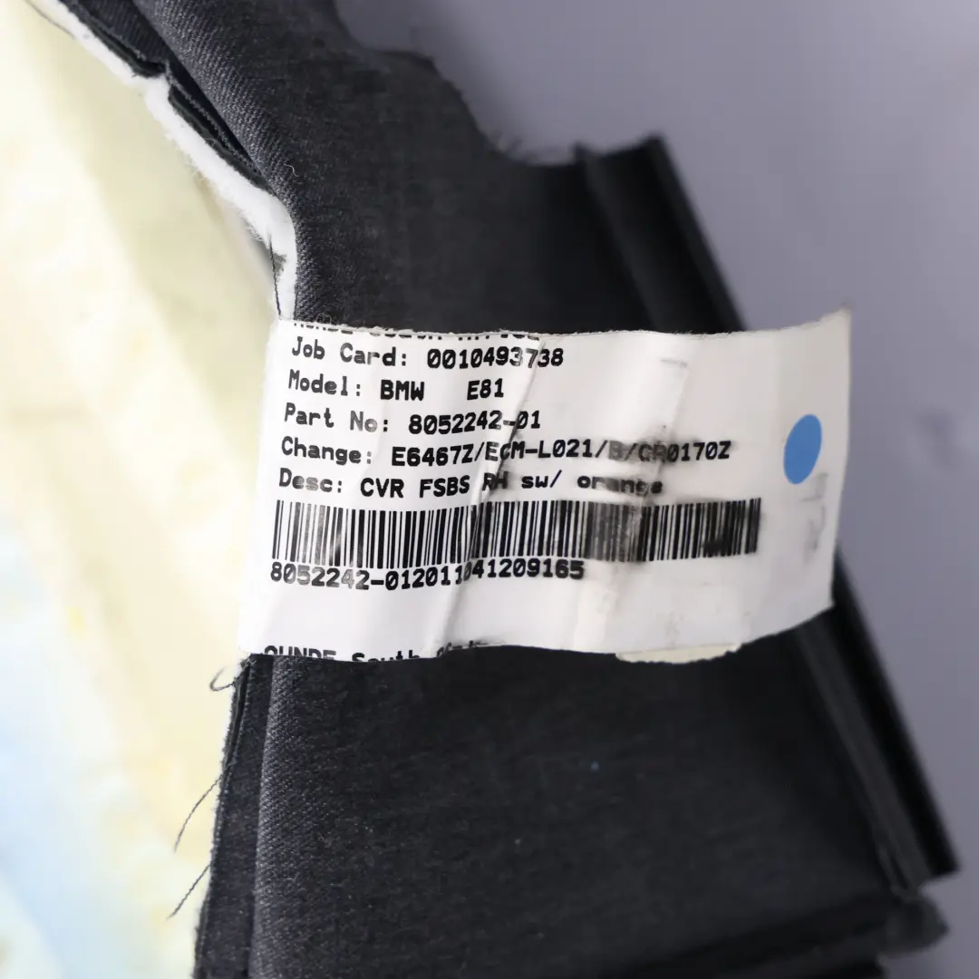 BMW E82 M Coupe Oparcie Fotela Przedniego Grzane Prawe Skóra Czarna - SKU 8052242 - Numer Części 8052242