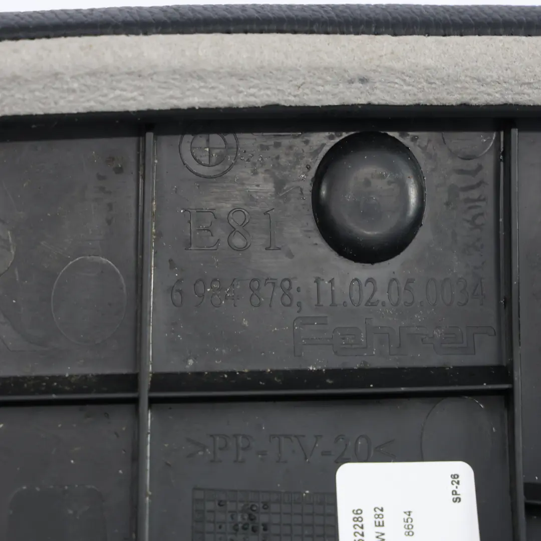 BMW E82 Panel De Acabado Trasero Cuero Izquierdo Negro - SKU 8052286 - Número de pieza 8052286