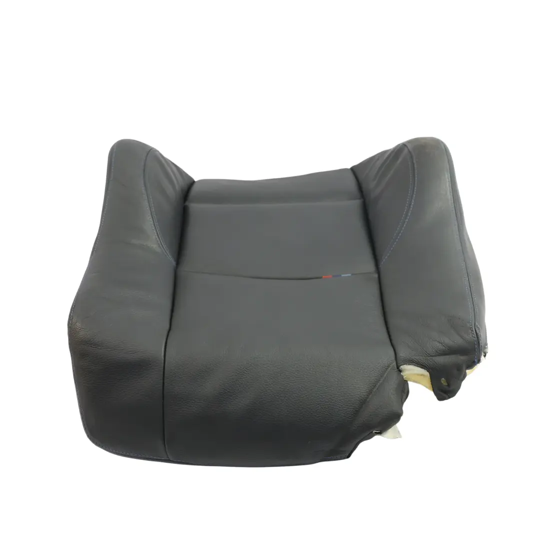 Respaldo Asiento Delantero Calefactable Cuero Negro Azul Derecho para BMW E93 LCI M con número de pieza 8053926 BMW E93 LCI M Respaldo Asiento Delantero Calefactable Cuero Negro Azul Derecho - SKU 8053926 - Número de pieza 8053926