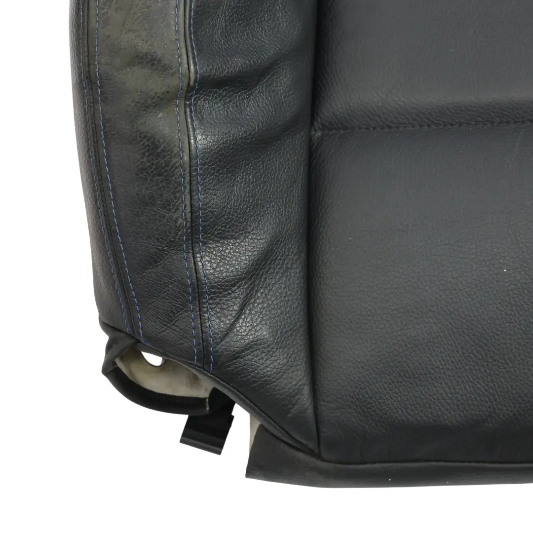 Respaldo Asiento Delantero Calefactable Cuero Negro Azul Derecho para BMW E93 LCI M con número de pieza 8053926 BMW E93 LCI M Respaldo Asiento Delantero Calefactable Cuero Negro Azul Derecho - SKU 8053926 - Número de pieza 8053926