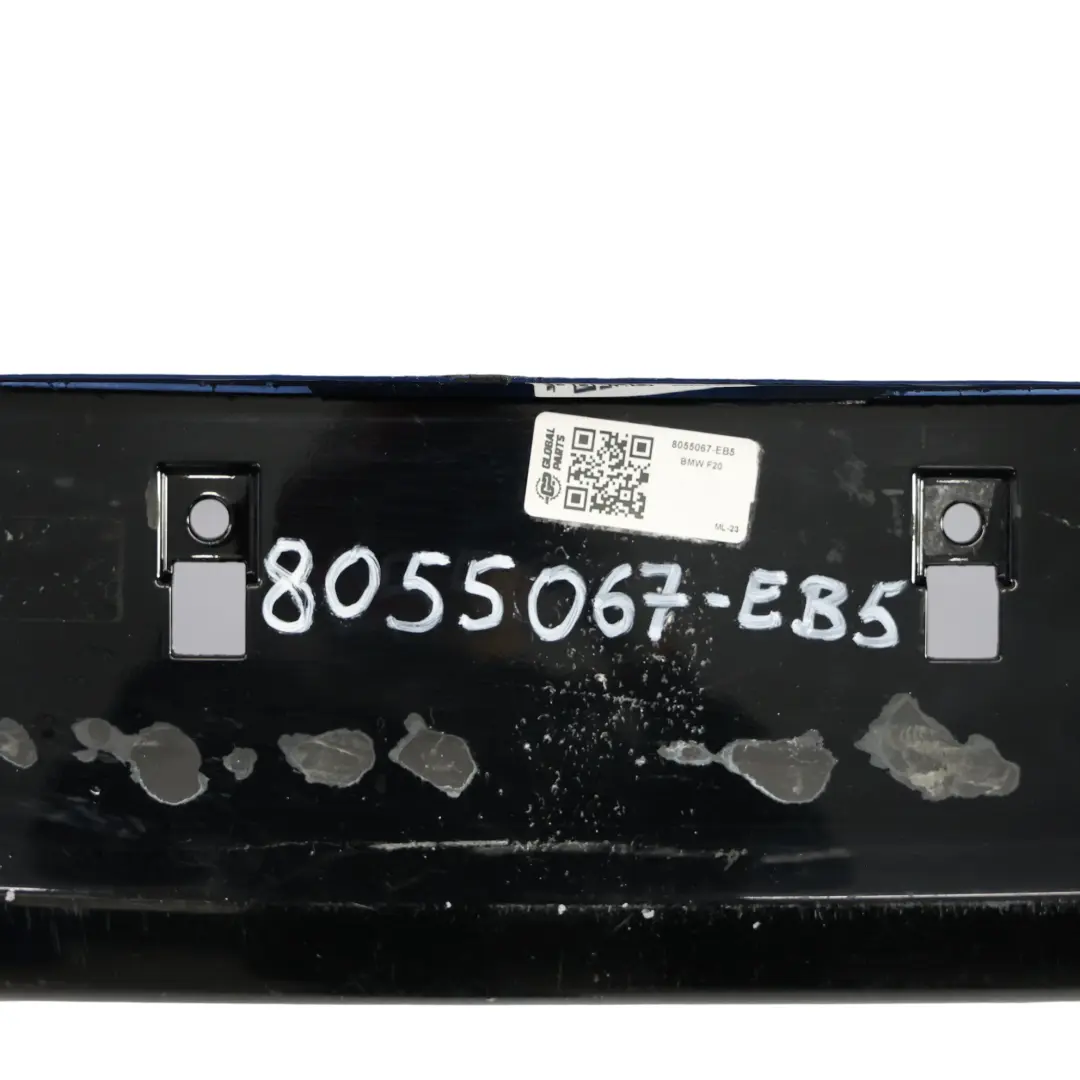 BMW F20 F21 Rear Bumper M Sport Trim Panel Estorilblau Estoril Blue - B45 - SKU 8055067-EB5 - Part number 8055067