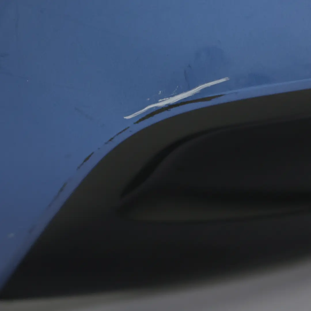 BMW F20 F21 Rear Bumper M Sport Trim Panel Estorilblau Estoril Blue - B45 - SKU 8055067-EB5 - Part number 8055067