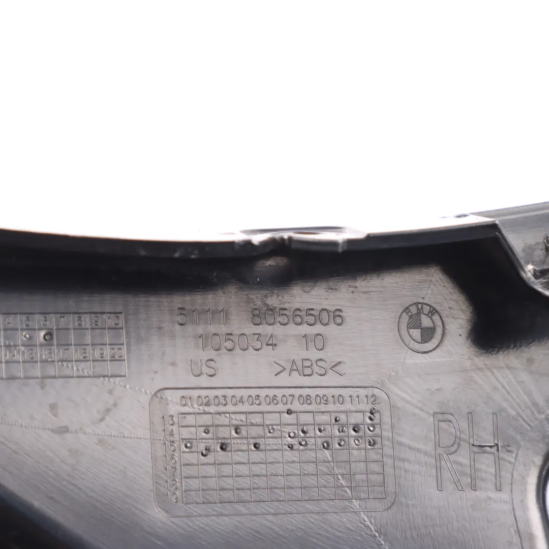 BMW X6 F16 Front Bumper Air Duct Side Channel M Sport Right O/S - SKU 8056506 - Part number 8056506