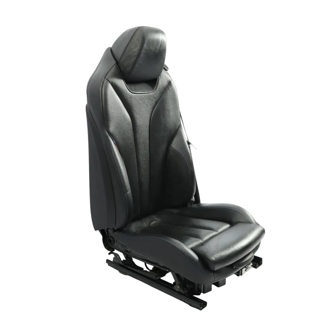 Vordersitz M Sport Beheizbar Elektrisch Leder Schwarz Blau Links für BMW F33 Cabrio mit Teilenummer 8062619 BMW F33 Cabrio Vordersitz M Sport Beheizbar Elektrisch Leder Schwarz Blau Links - SKU 8062619-2 - Teilenummer 8062619