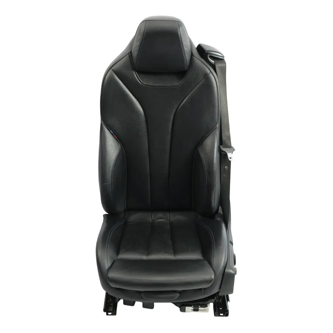BMW F33 Cabrio Sedile Anteriore M Sport Riscaldato Elettrico Nero Blu Sinistro - SKU 8062619-2 - Numero di parte 8062619