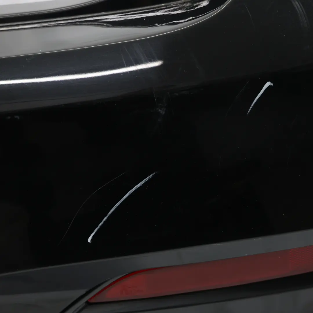 Bumper M Sport Trim Panel PDC Black Sapphire Metallic - 475 to BMW X6 F16 Rear with Part number 8065888 BMW X6 F16 Rear Bumper M Sport Trim Panel PDC Black Sapphire Metallic - 475 - SKU 8065888-BS - Part number 8065888