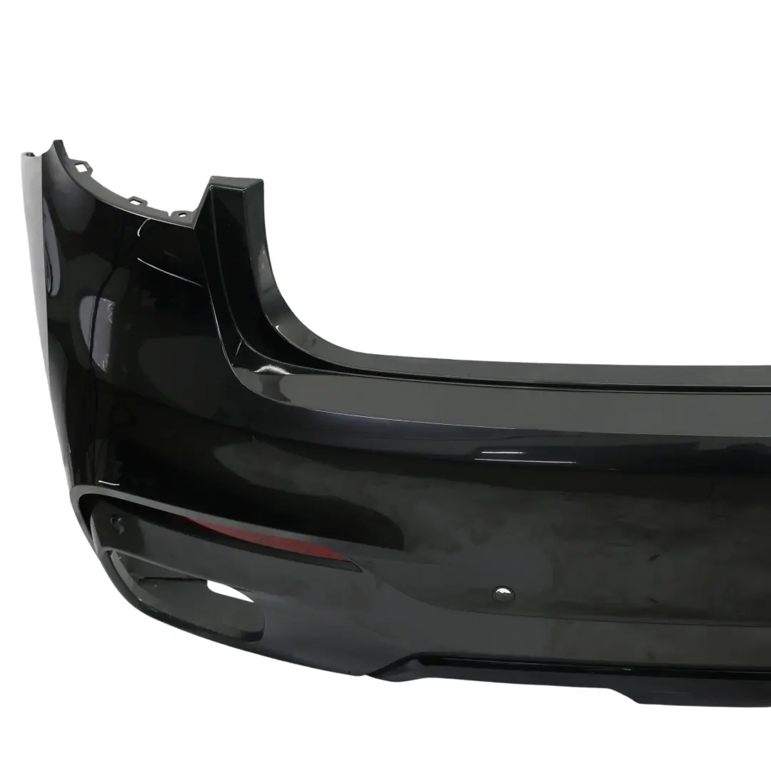 BMW X6 F16 Tylny Zderzak M-Pakiet PDC Black Sapphire Czarny Metalik - 475 - SKU 8065888-BS - Numer Części 8065888