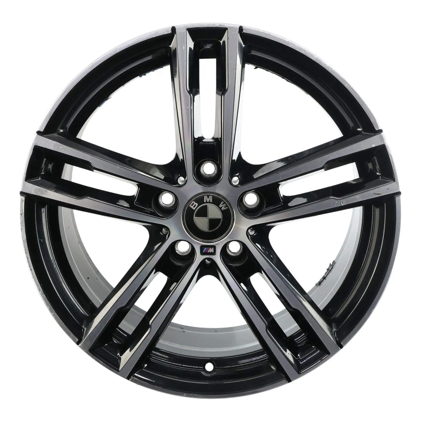 BMW F20 F21 F22 Schwarz Alufelge 18" 7,5J ET:45 M Doppel Speiche 719 8074185