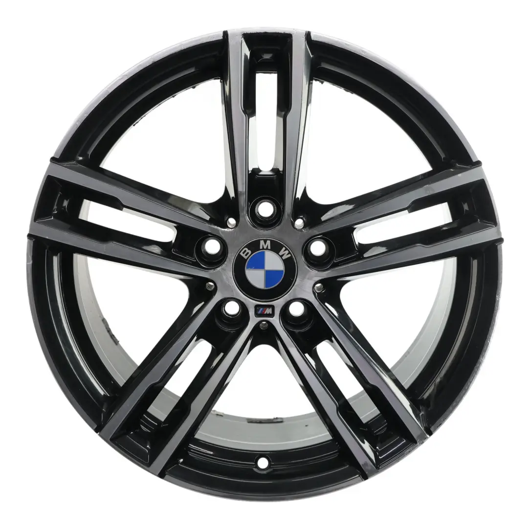 BMW F20 F21 Cerchio lega nera posteriore 18" 8J ET:52 M Doppie razze 719 - SKU 8074186-3 - Numero di parte 8074186