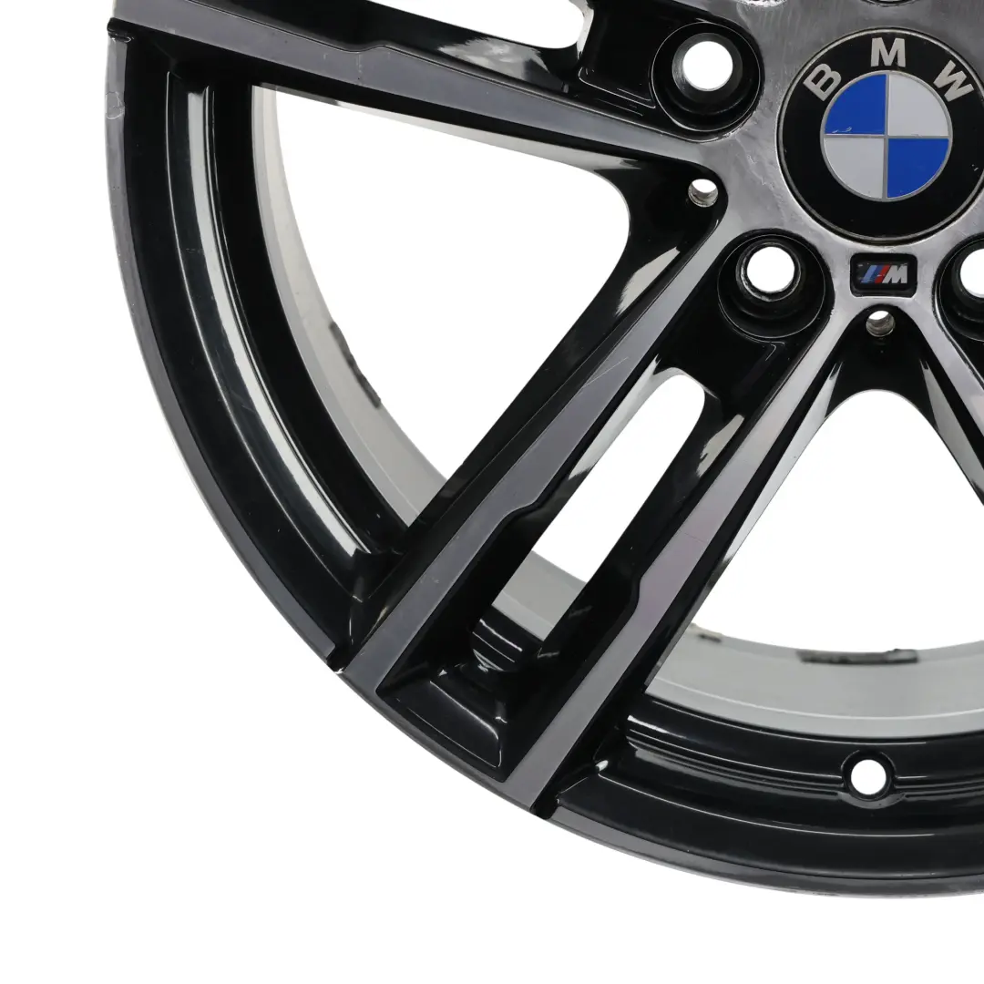 BMW F20 F21 Cerchio lega nera posteriore 18" 8J ET:52 M Doppie razze 719 - SKU 8074186-3 - Numero di parte 8074186