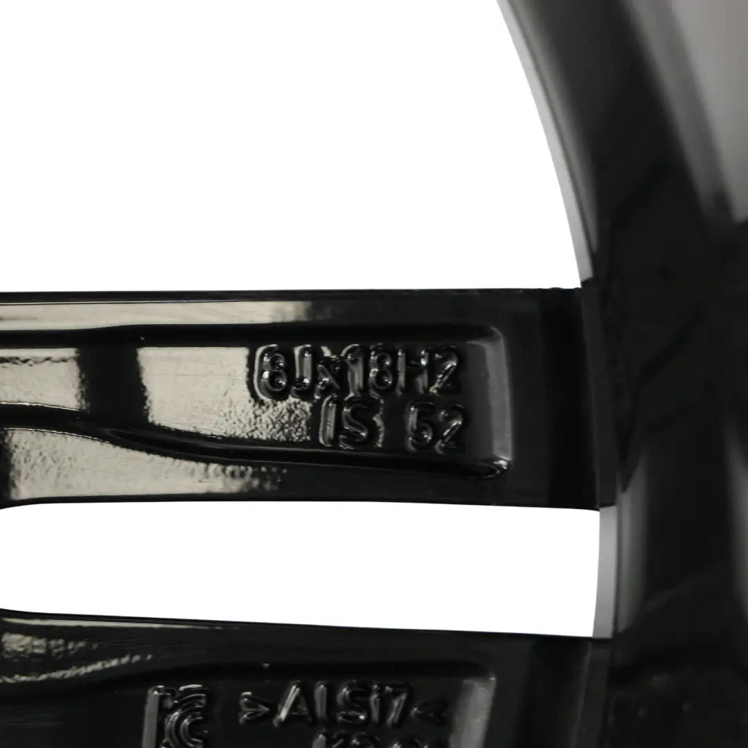 BMW F20 F21 Rear Black Alloy Wheel Rim 18" 8J ET:52 M Double Spoke 719 - SKU 8074186-4 - Part number 8074186