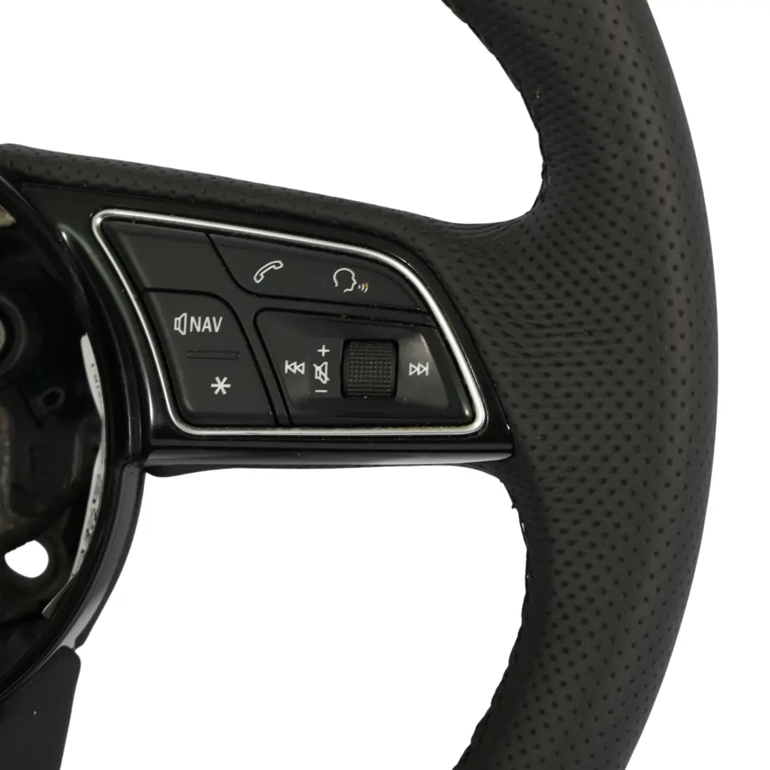 Audi A3 8V Steering Wheel NEW Black Leather Multifunction - SKU 81A419091B-1 - Part number 81A419091B