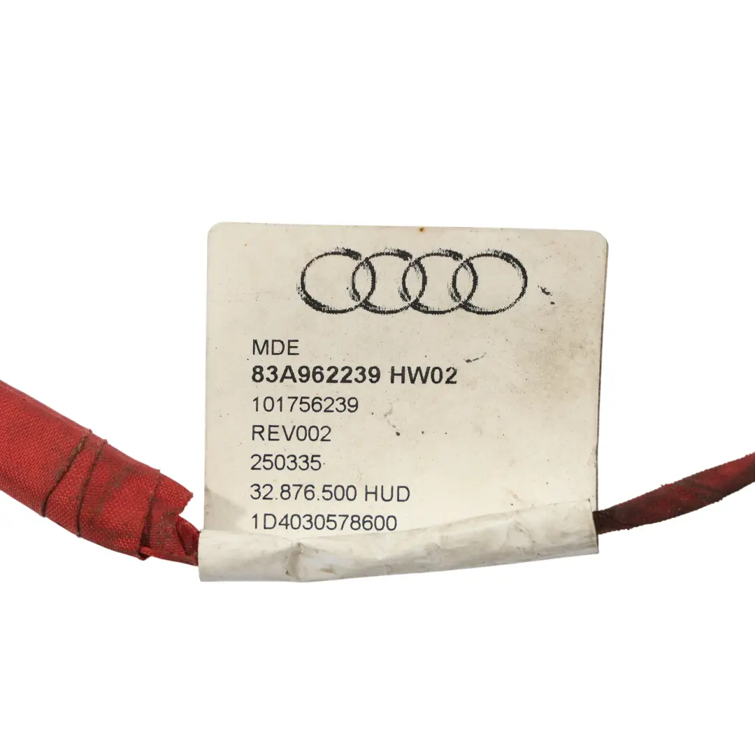 Audi A3 8Y Q3 F3 Tapa Maletero Trasero Cableado Apertura Portón Trasero - SKU 83A962239 - Número de pieza 83A962239