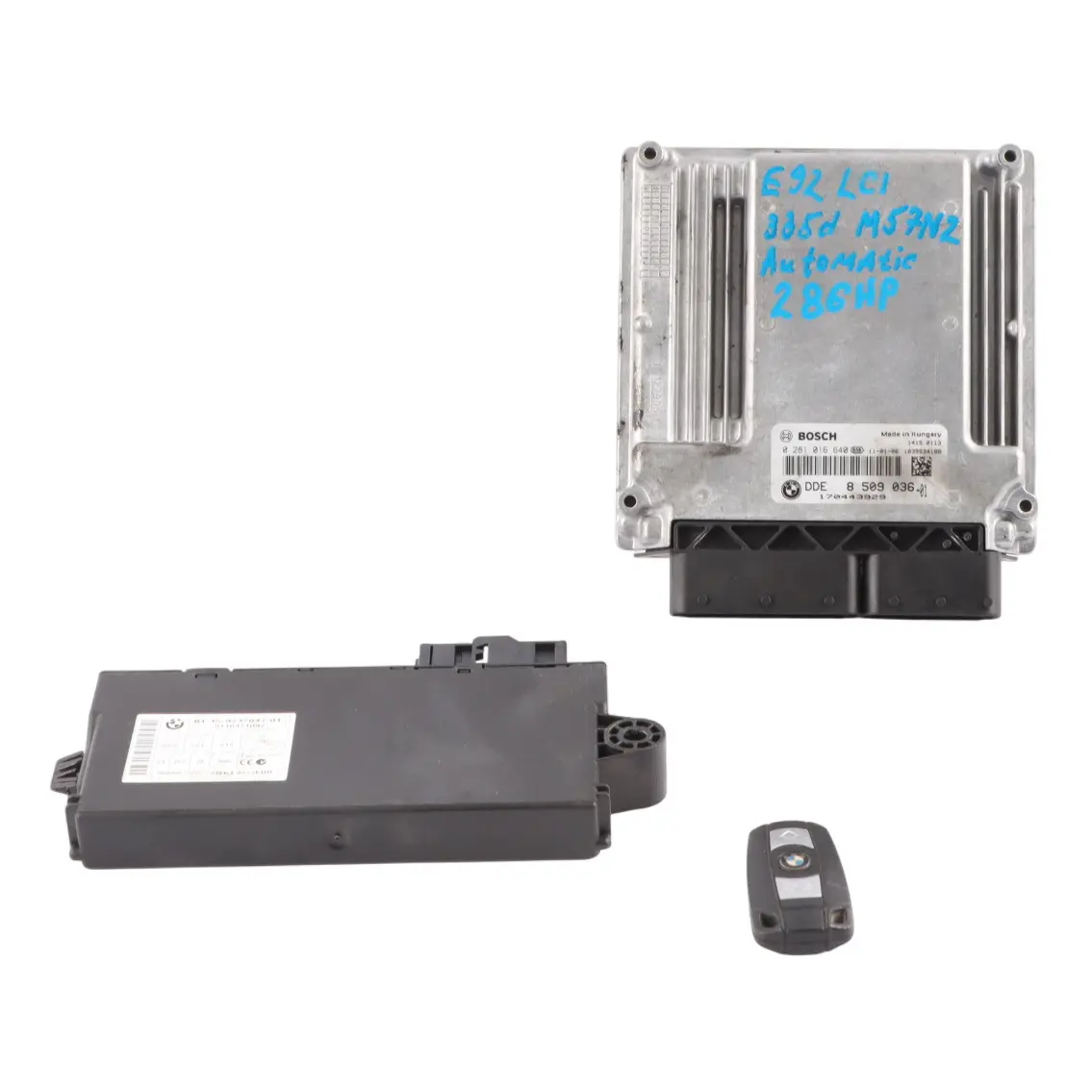 BMW E60 LCI E90 E91 E92 M57N2 285HP Engine Control ECU DDE Kit 8509036 Automatic