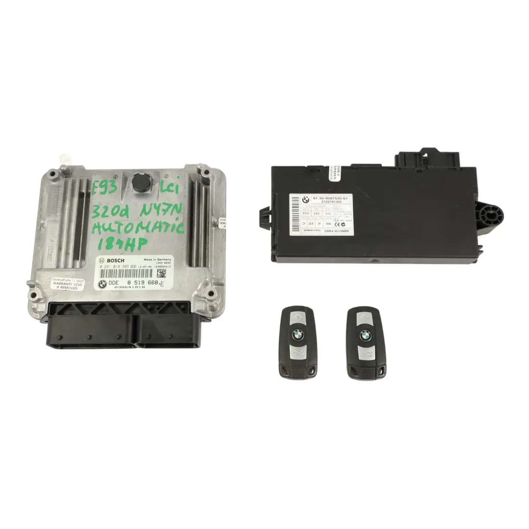 N47N 184HP Komputer Silnika Kit DDE Automat do BMW E90 E91 LCI 320d o numerze 8519668 BMW E90 E91 LCI 320d N47N 184HP Komputer Silnika Kit DDE Automat - SKU 8519668-4 - Numer Części 8519668