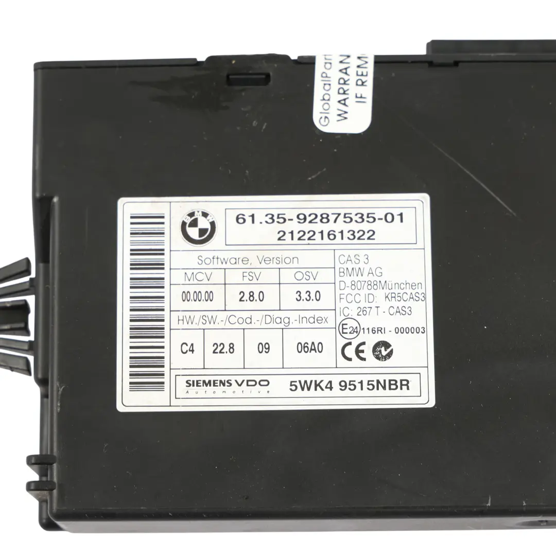 BMW E90 E91 LCI 320d N47N 184HP Engine Control ECU Kit DDE Automatic - SKU 8519668-4 - Part number 8519668